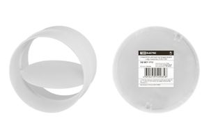 Соединитель для круглых воздуховодов с обр. клапаном, D100, TDM