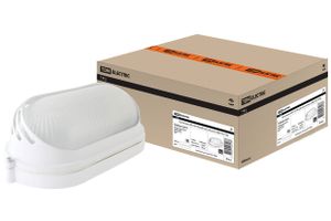 Светильник НПБ1407 белый/овал ресничка 60Вт IP54 TDM