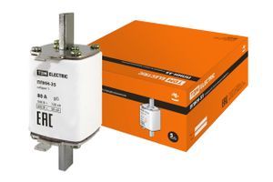 Плавкая вставка предохранителя ППНН-35, габарит 1, 80А TDM