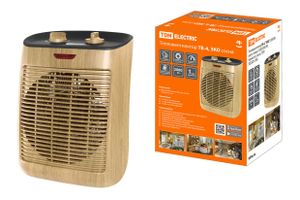 Тепловентилятор ТВ-4, "ЭКО", 2000 Вт, регул. мощн. (1200/2000 Вт), термостат, сосна, TDM