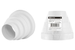 Редуктор для круглых воздуховодов универсальный, D80/100/120/125/150, TDM