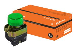 Лампа сигнальная SB2-BV63 с подсветкой 230 В LED, d22 мм, зеленый, IP40 TDM
