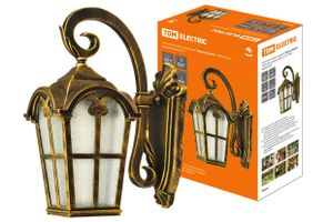 Светильник садово-парковый "Братья Гримм" 100 Вт, вниз, шагрень/бронза, Е27, TDM