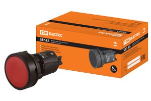 Кнопка SB7-EA42 с возвратом, 1НЗ, d22 мм, красная, IP40 TDM
