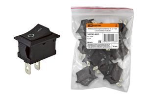 Клавишный переключатель YL-211-05 черный 2 положения 1з TDM