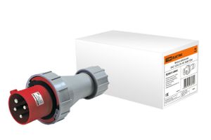 Вилка кабельная IP67 125А 3Р+РЕ 380В TDM