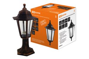 Светильник садово-парковый НТУ 06-60-001 шестигранник, стойка, пластик, медь TDM