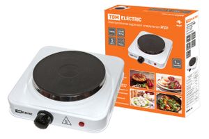 Электроплитка одноконф. ЭПД1 230 В, 1 кВт, диск, белая, TDM