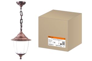 Светильник Прага Эл-11-70М 60 Вт Е27 подвесной медь, прозрачный плафон TDM