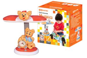 Светильник Мышка настол/часы 220В, 11Вт, G23, оранжевый TDM