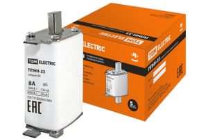 Плавкая вставка предохранителя ППНН-33, габарит 00, 8А TDM