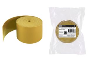 Лента термоусаживаемая изолирующая с клеевым слоем, желтая ЛТИк-10-50х5000-Ж TDM