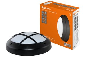 Светильник ФБУ 05-2х20-014 "Бриз 2" черный с решеткой IP64 TDM