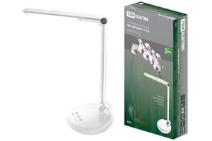 Светильник светодиодный настольный  СН-120, складной, сенсор-диммер, 220 В, 8 Вт, 5300 К белый TDM