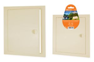 Люк ревизионный с ручкой 200х200, слоновая кость TDM