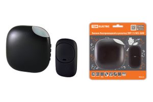 Звонок беспроводной в розетку ЗБР-11/М3-36М (36 мелодий, кнопка IP44, AC 230В, многокодовый) TDM