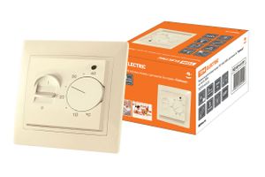 Термостат для теплых полов ТТП 16А 250В с датчиком 3м "Таймыр" сл. кость TDM