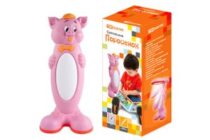 Светильник Поросенок настол. 220В, 11Вт, G23, розовый TDM