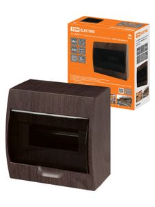 Бокс ЩРН-П-10 модулей навесной пластик IP41 "Эко" (бук) TDM