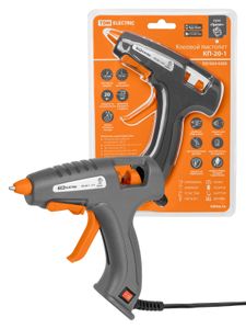 Клеевой пистолет КП-20-1, 7 мм, подставка, выключатель, шнур 1,3 м, 20 Вт, Т=220 С "Гранит" TDM