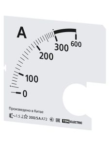 Шкала Ш72  300/5А-1,5 (для А72 Х/5А) TDM