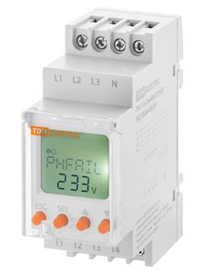 Реле напряжения 3ф серии РН 12-3х400/230В (LCD-дисплей, 1нр+1нз-контакты) TDM