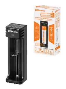 Зарядное устройство для литиевых аккумуляторов ION1 (0.5/1A, 1 слот, 10440/18650/26650), USB, TDM