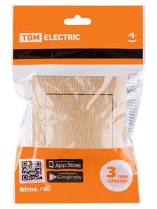 Выключатель 1 кл. 10А "ЭКО" (сосна) "Таймыр" TDM