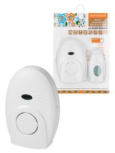 Звонок беспроводной на батарейках "народный" ЗББ-Н-11/5-32М (32 мелодии, кнопка IP30, 2х1,5В ААА, открытый код)