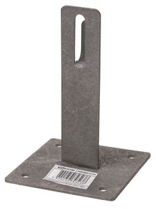 Держатель для плоской кровли для прута Ø6-10 мм, стальной крюк, основание 100х100 мм, высота 100 мм, гор. цинк. (упак. 1 шт.) TDM