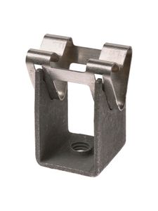 Держатель для гориз. и верт. поверхностей, стальной фиксатор для прута Ø8 мм, высота 35 мм, гор. цинк. (упак. 1 шт.) TDM