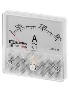 Амперметр А80Н 3000А/5А-2,5, трансформаторного включения, (без поверки), TDM