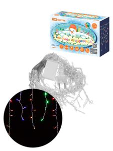 Гирлянда светодиодная "Бахрома" 2,5х0,6 м, 120LED, многоцветн., 8 режимов, 250 В, IP44, TDM