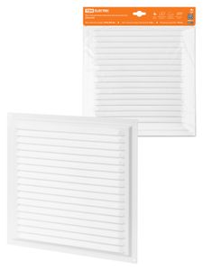 Решетка металл. 300х300, белая, с покрытием полимерной эмалью, TDM