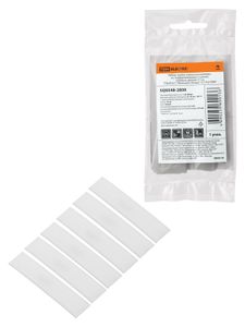 Набор трубок термоусаживаемых, не поддерживающих горение, клеевых, длиной 10 см ТТкНГ(3:1) "Моноцвет, белый 12,7/4,3 TDM"