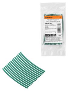 Набор трубок термоусаживаемых, не поддерживающих горение, клеевых, длиной 10 см ТТкНГ(3:1) "Моноцвет, зеленый 2,4/0,8 TDM"