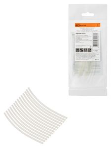 Набор трубок термоусаживаемых, не поддерживающих горение, клеевых, длиной 10 см ТТк(3:1) "Моноцвет, прозрачный 1,5/0,6 TDM"