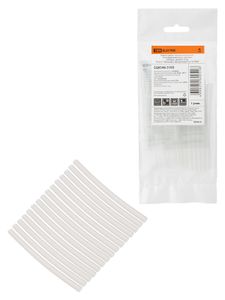 Набор трубок термоусаживаемых, не поддерживающих горение, клеевых, длиной 10 см ТТк(3:1) "Моноцвет, прозрачный 3,2/1,0 TDM"