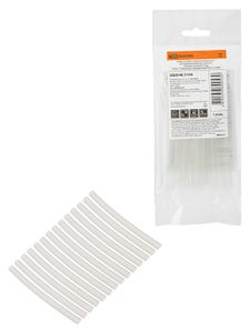 Набор трубок термоусаживаемых, не поддерживающих горение, клеевых, длиной 10 см ТТк(3:1) "Моноцвет, прозрачный 4,8/1,5 TDM"