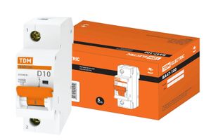 Авт. выкл. ВА47-100 1Р 10А 10кА х-ка D TDM
