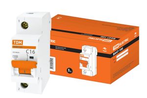 Авт. выкл. ВА47-100 1Р 16А 10кА  х-ка С TDM