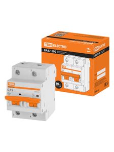 Авт. выкл. ВА47-100 2Р 35А 10кА  х-ка С TDM