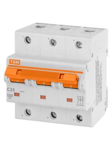 Авт. выкл. ВА47-125 3Р 25А 15кА  х-ка С TDM