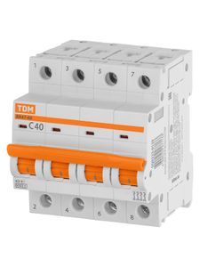 Авт. выкл. ВА47-60 4Р 40А 6кА х-ка С TDM