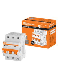 Авт. выкл. ВА47-60 3Р 50А 6кА х-ка D TDM