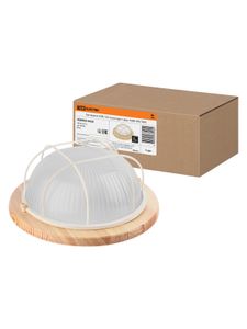 Светильник НПБ1102 сосна круг с реш. 100Вт IP54 TDM