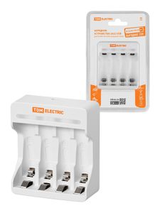Зарядное устройство 2044 (200 mA 4 слота АА/ААА 4 кан. USB) TDM
