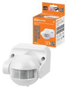 Датчик движения  настенный  ДДС-02 1100Вт, 5-480с, 12м, 5+Лк, 180гр, IP44, TDM