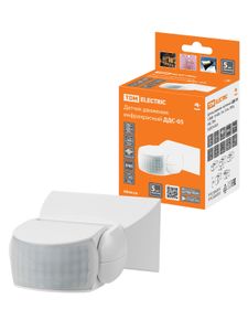 Датчик движения  настенный  ДДС-05 1200Вт, 10-420с, 12м , 3+лк, 180гр,  IP65, TDM