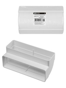 Соединительное колено вертикальное 90 гр. для прямоугольных воздуховодов, 60х204, TDM